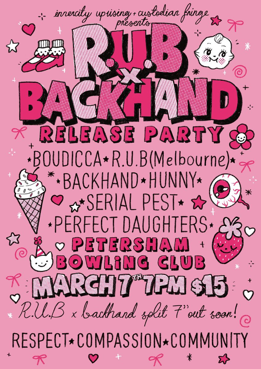 Playing a show with some of our friends.