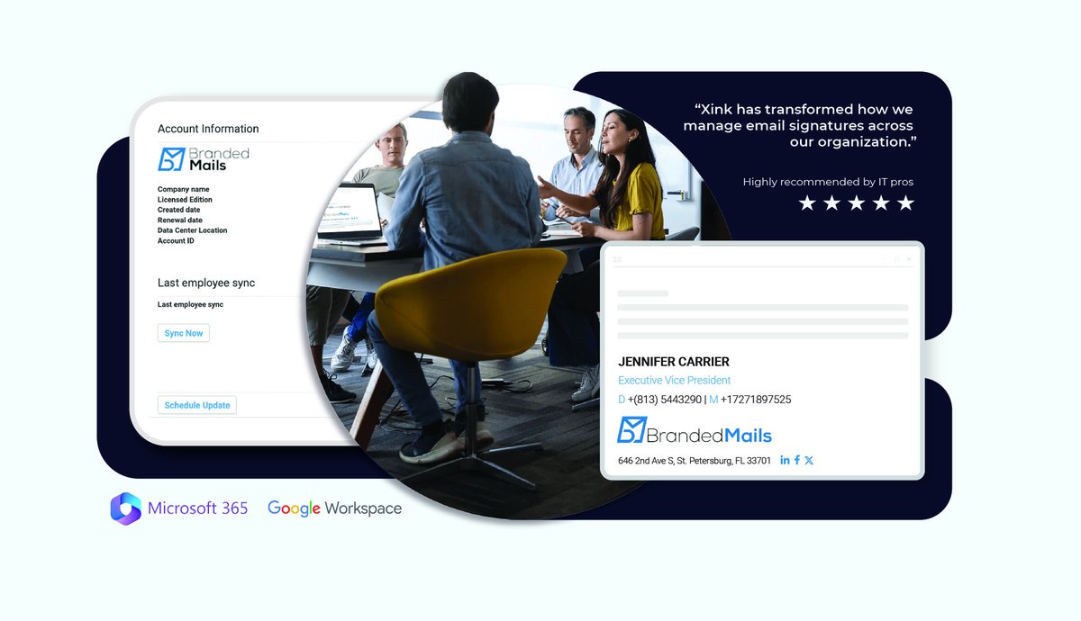 eMailSignature's tweet photo. Discover how a simple, smart solution can help your team’s email signatures stay professional, consistent, and always on-brand—without the headache.
The smart way to manage email signatures across your business starts here. https://t.co/8jH6GMD4nV https://t.co/LbXqyIdLlU