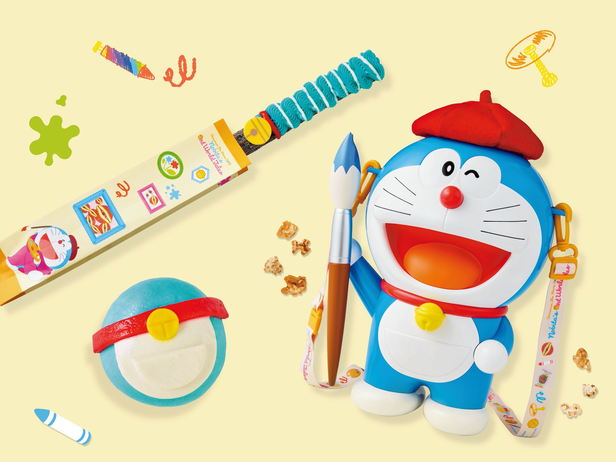 USJ ドラえもん　ポップコーンバケツ　絵世界物語 USJ ドラえもん ポップコーンバケツ 絵世界物語 ☆新品☆ - メルカリ