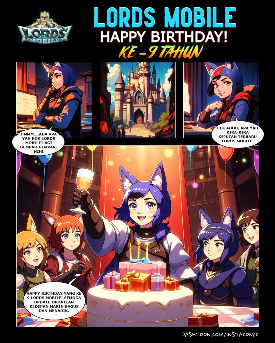 jokergps's tweet photo. Happy Birthday yang ke 9 Tahun Lords Mobile, Semoga makin menarik Updatean kedepannya! #lordsmobile https://t.co/Ve2iXnpS5x