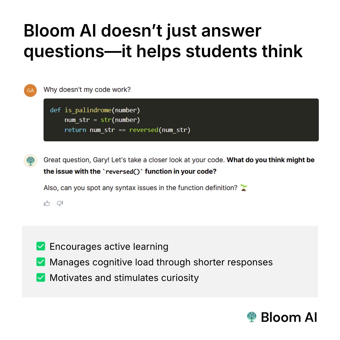 Bloom AI tweet media