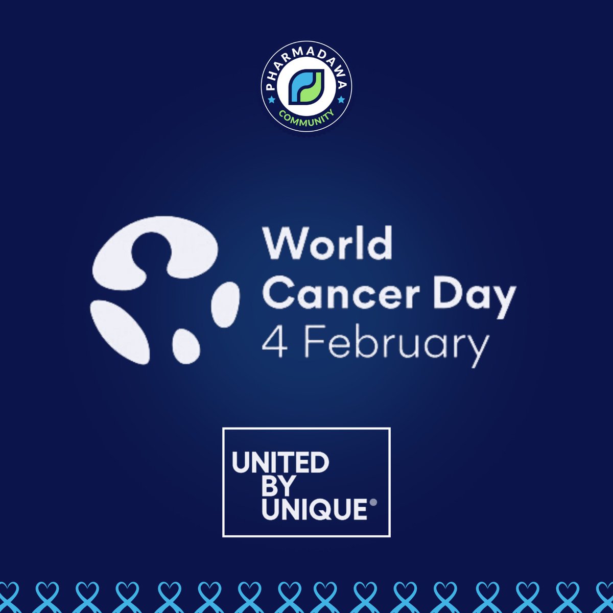 pharmadawaa's tweet photo. The new World Cancer Day campaign 2025-27 “United by Unique” places people at the centre of care and will explore new ways of making a difference. It offers a three- year journey from raising awareness to taking action.
#Pharmadawa
#PdCommunity
#Cancer https://t.co/PFVl5V76lM