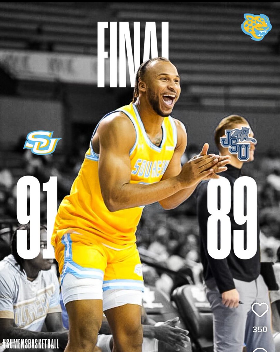 Jags hold on in overtime to get the W❗️

9️⃣➖0️⃣ in SWAC play 💪

#ElevateTheStandard