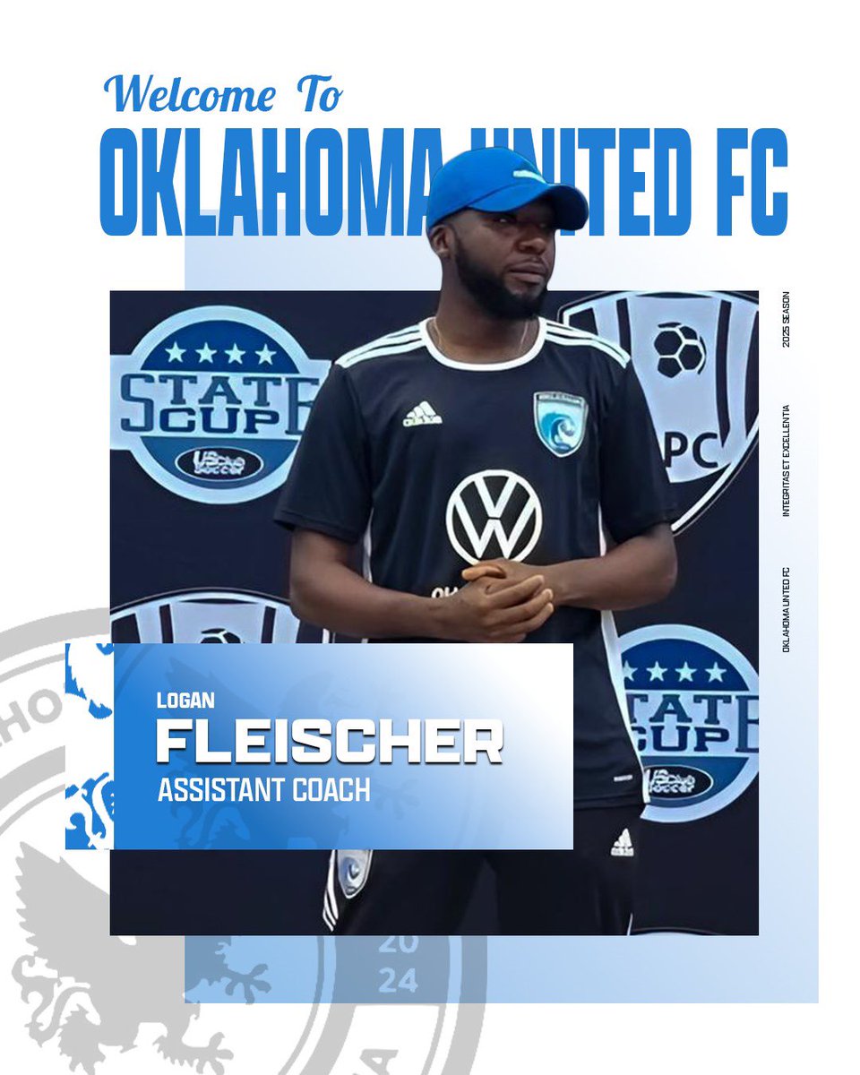 oklaunitedfc's tweet photo. We are proud to welcome Logan Fleischer as our assistant coach. 

Fleischer was born in Oklahoma City and relocated to Ghana at an early age. Growing up in Ghana, Fleischer fell in love with the beautiful game. He played for various youth teams over the span of 8 years. 

Upon moving back to the United States, Fleischer joined the United States Marine Corps at the age of 20. His passion for the game kept him on the pitch during his free time, which led him to play in the USMC Leagues and eventually earning a spot on the USMC Soccer Team. His time on the USMC Soccer team would see the team compete in the Armed Forces Soccer Championship. 

Fleischer began to coach United Stars in 2012, a traveling recreational team competing in various tournaments and competitions in Oklahoma and Texas. 

After his service in the Marine Corps, he joined the coaching staff at South Lakes Cosmos, where he continues his passion for developing young players and helping them achieve their goals on and off the pitch. 

His previous playing experience is as follows: 

Ayigbe Town FC (U10-U17)
USMC Soccer (2009-2010)

His previous coaching experience is as follows: 

United Stars (2012-2017)
South Lakes Cosmos (2020-Present)