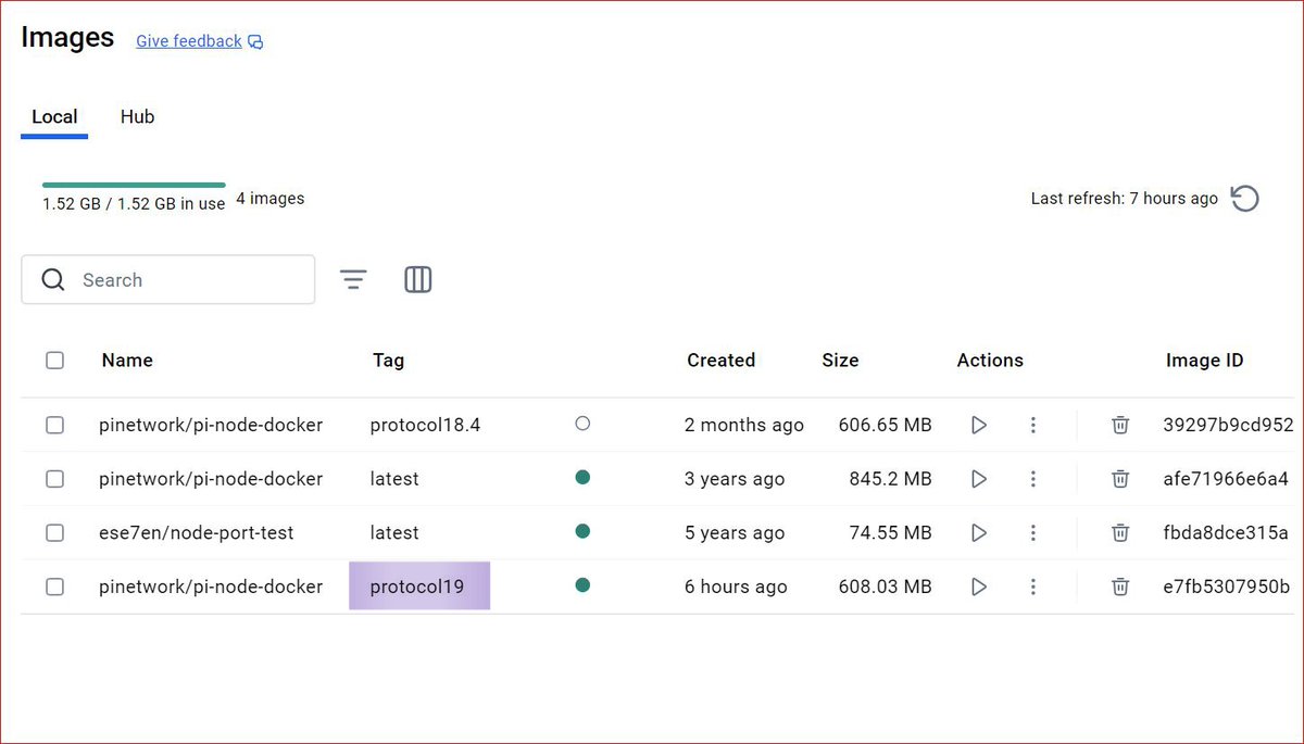 fuongbcnt's tweet image. #PiNetwork
#Pioneers
💢#PiTestnet2
💢#Watcher #PiNodes 0.5.0
💢#Stellar-Core 19.1.0
💢#Horizon 2.18.1
🟣 The image
''pinetwork/pi-node-docker:protocol19''
is available to be pulled to the PC to run
🔴 It seems that the #API bug (Horizon goes to FATAL state) still exists