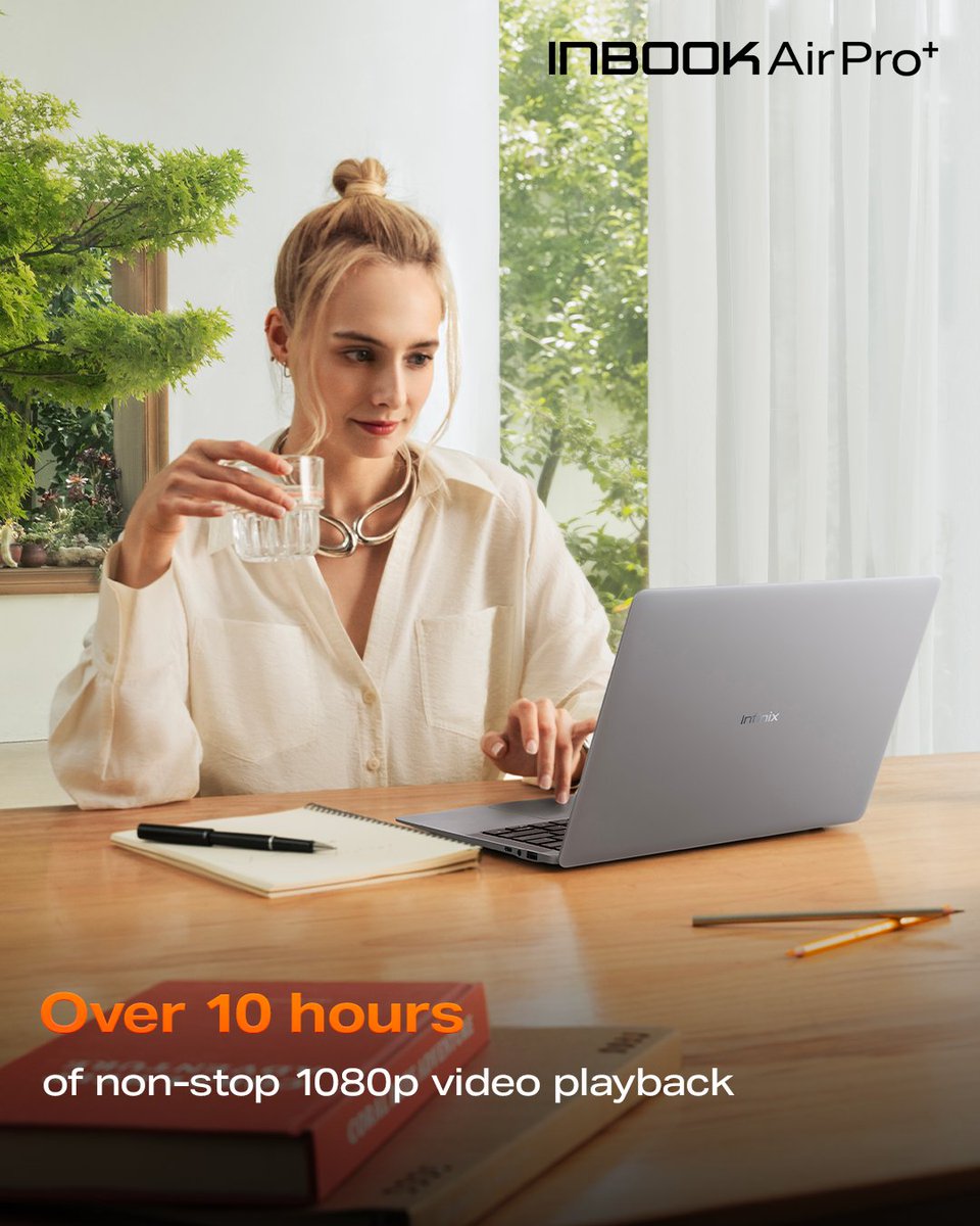 Infinix_Mobile's tweet photo. Over 10 hours of uninterrupted productivity, creativity, and entertainment. The INBOOK Air Pro+ ensures you stay powered throughout your day.
💡 Work smarter, play longer. #Infinix #INBOOKAirProPlus https://t.co/AGu5jRNpC8