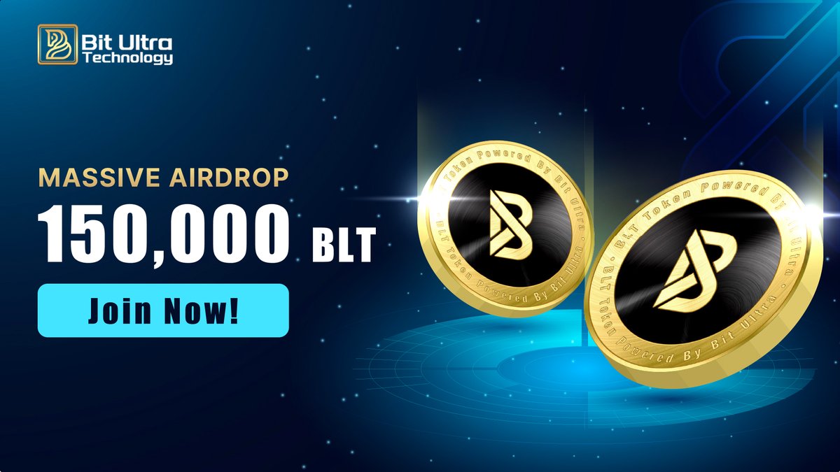 🔥 Bit Ultra Gears Up for 2025: BIG AIRDROP INCOMING! 🤑

Get ready for an exclusive chance to win a share of 150,000 BLT as we gear up for an explosive year of growth and innovation in 2025! 🚀

⁉️ How to enter the lucky draw ⁉️

1️⃣ Follow our official social media pages.

2️⃣