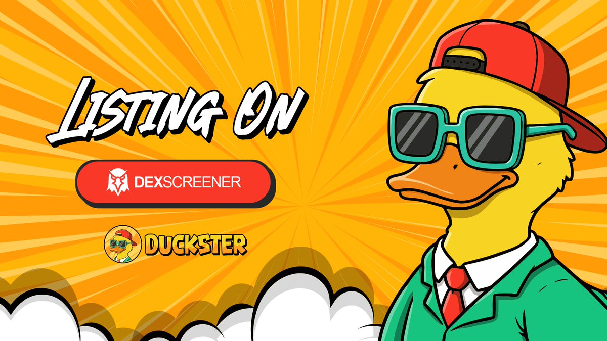 duckster_meme's tweet photo. $DUCKSTER Is Now Listing on Dexscreener
https://t.co/0zZYy0d620 https://t.co/aFXFH89otE