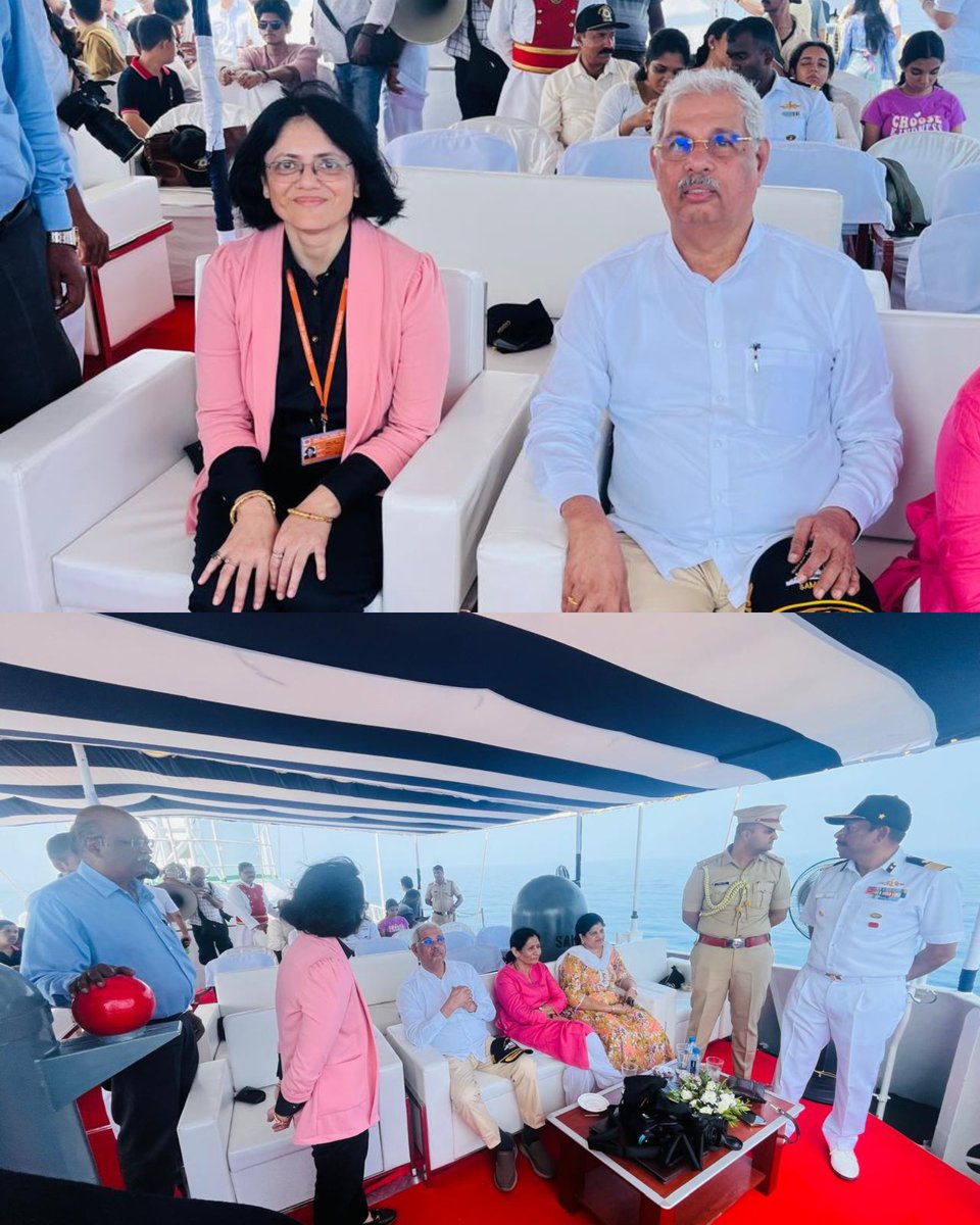 'Day at Sea' aboard ICGS Samarth showcased maritime excellence on the 49th #ICGRaisingDay! Hon'ble Kerala Governor Shri Rajendra Vishwanath Arlekar, Ms. Geetika Verma, CGM &amp; SH, KESO &amp; DIG N. Ravi witnessed the spirit of the #IndianCoastGuard. <a href="/ChairmanIOCL/">ChairmanIOC</a> <a href="/DirMktg_iocl/">Director (Marketing), IndianOil</a>