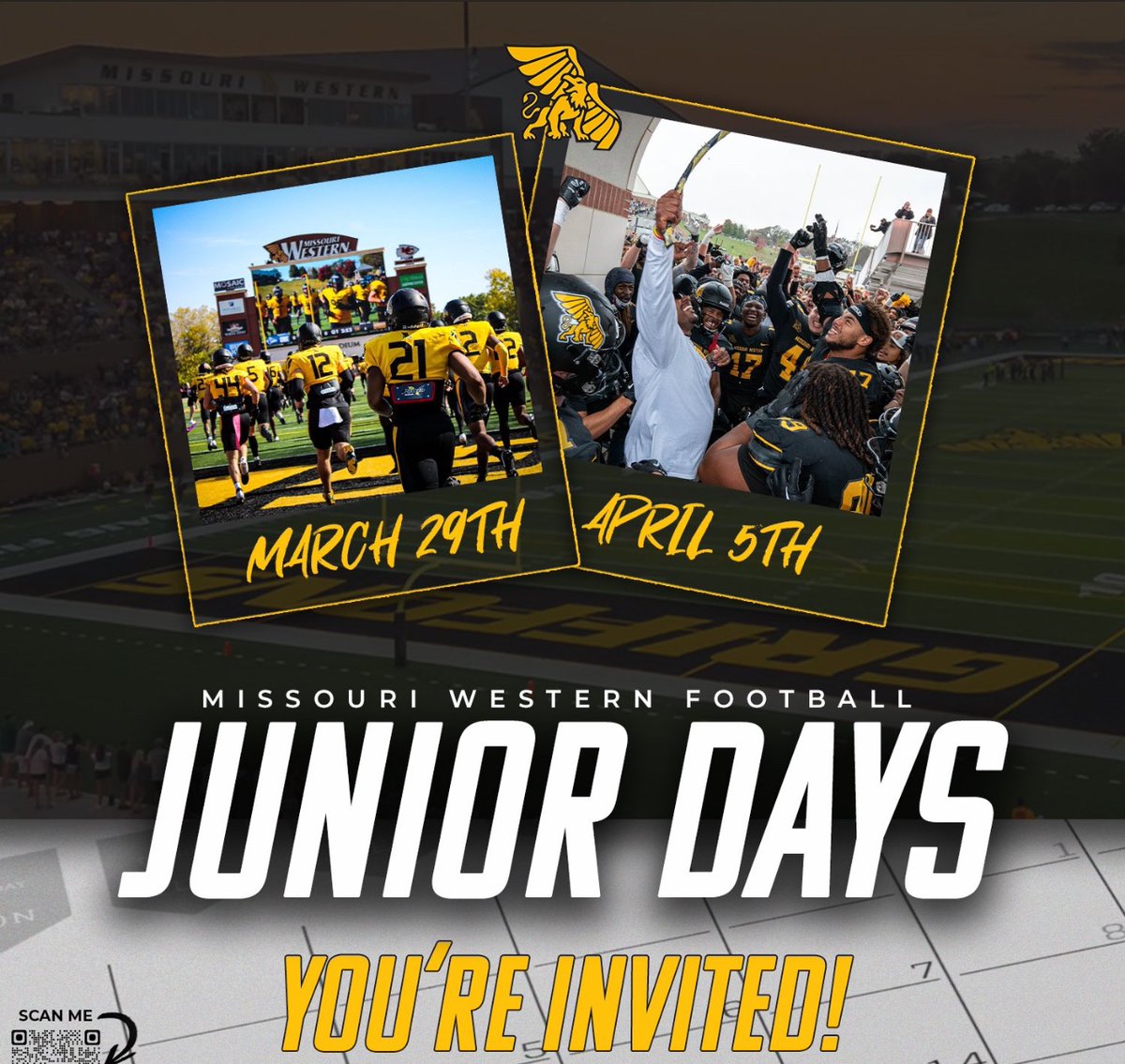 Thanks, <a href="/MWSU_Football/">Missouri Western Football</a> and <a href="/EcoachJ/">Erik Johnson</a> for the invite to Junior Days - Looking forward to learning more about the program!