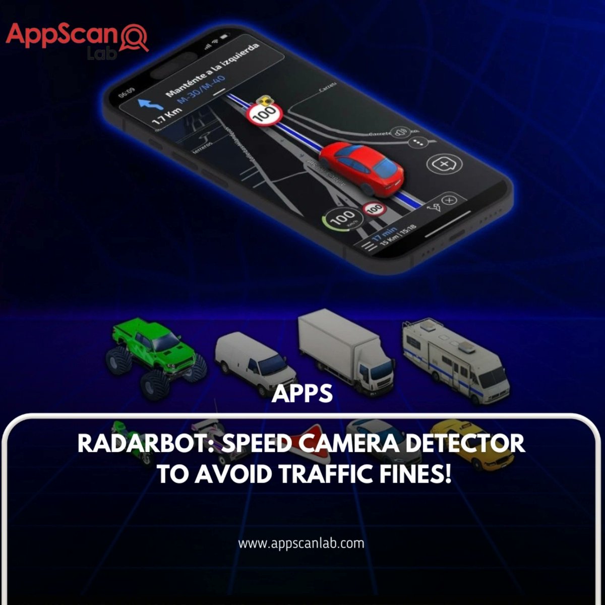 lab_app's tweet image. Radarbot: Speed camera derector to avoid traffic fines! 

Click here--  appscanlab.com/apps/radarbot-…

#radarbot #trafficrules #bestapp #apps #appnews #usefulapp #news