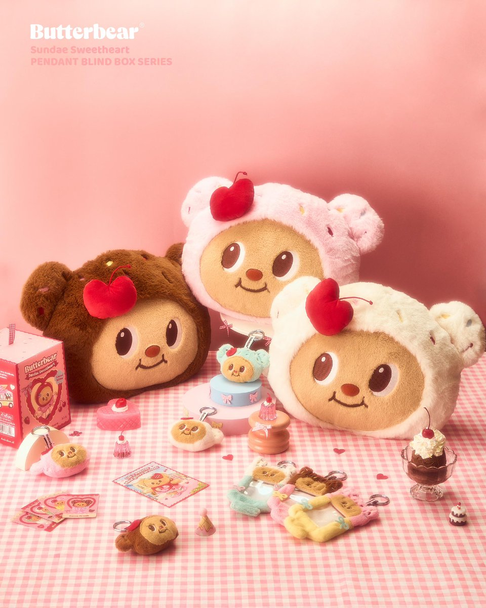 butterbear_th's tweet photo. 💓Will you be my sweetheart?👀🍒
🍨Introducing Sundae Sweetheart Collection💖
🗓️วางจำหน่ายทาง Line Shopping https://t.co/g0Qacd127N  วันที่ 6/2/25 เวลา 10.00น.

📍Available for order via Line Shopping https://t.co/g0Qacd127N  on 6/2/25 at 10 AM (ICT)

#butterbear #ด้อมน้องเนย #plush #blindbox #กล่องสุ่ม #พวงกุญแจ #valentines #วาเลนไทน์