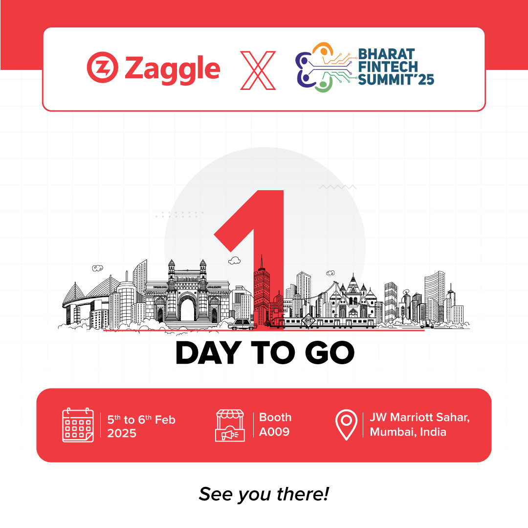 Only 1 day to go! Zaggle is all set to showcase cutting-edge spend management solutions at #BFS25. Join us at Booth A009, JW Marriott Sahar, Mumbai, on Feb 5-6!
.
.
#Zaggle #SaaS #Fintech #ZaggleAtBFS2025 #SpendManagement #BharatFintechSummit #BharatFintechSummit2025