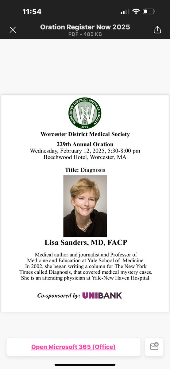 Worcester District Medical Society (@worcdms) on Twitter photo Register today! #WDMS 229tg Annual #Oration <a href="/LisaSandersmd/">Lisa Sanders MD</a> <a href="/MassMedical/">Massachusetts Medical Society (MMS)</a> <a href="/UMass_Medicine/">Department of Medicine</a> <a href="/UMassChan/">UMass Chan Medical School</a> <a href="/umassmemorial/">UMass Memorial Health</a> <a href="/SaintVincentMA/">SaintVincentHospital</a> <a href="/TweetWorcester/">City of Worcester</a> <a href="/WBJournal/">Worcester Business Journal</a> <a href="/SpecNews1Worc/">Spectrum News 1 Worcester</a> <a href="/svhmedres/">SVH Worcester IM residency</a> <a href="/UMassChan_OGME/">UMassChan_OGME</a> <a href="/ACPIMPhysicians/">ACP</a> <a href="/YaleMed/">Yale School of Medicine</a> @MetroWestMedCtr Register today! #WDMS 229tg Annual #Oration <a href="/LisaSandersmd/">Lisa Sanders MD</a> <a href="/MassMedical/">Massachusetts Medical Society (MMS)</a> <a href="/UMass_Medicine/">Department of Medicine</a> <a href="/UMassChan/">UMass Chan Medical School</a> <a href="/umassmemorial/">UMass Memorial Health</a> <a href="/SaintVincentMA/">SaintVincentHospital</a> <a href="/TweetWorcester/">City of Worcester</a> <a href="/WBJournal/">Worcester Business Journal</a> <a href="/SpecNews1Worc/">Spectrum News 1 Worcester</a> <a href="/svhmedres/">SVH Worcester IM residency</a> <a href="/UMassChan_OGME/">UMassChan_OGME</a> <a href="/ACPIMPhysicians/">ACP</a> <a href="/YaleMed/">Yale School of Medicine</a> @MetroWestMedCtr