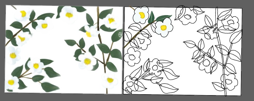 昨日描いた絵です( ゜Д゜)   
恋の魔法とおまじない729-6ペン入れ  
素材ちびモブ会社員ラフ 
福娘童話集昔話「新説牡丹灯籠」ペン入れ
イラレで練習兼素材づくりお茶の花途中
#恋の魔法とおまじない #イラストAC #昔話 #イラレ
#illustrator 