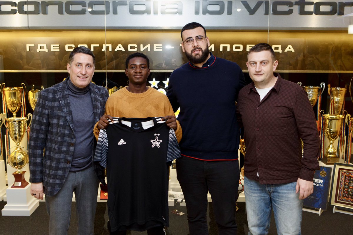 LIstrati's tweet image. We are thrilled to announce the signing of Odede Elijah Olaniyi, a sensational young 18 year old talent who is set to take the football world by storm! He has signed a 5 year contract with Sheriff Tiraspol.