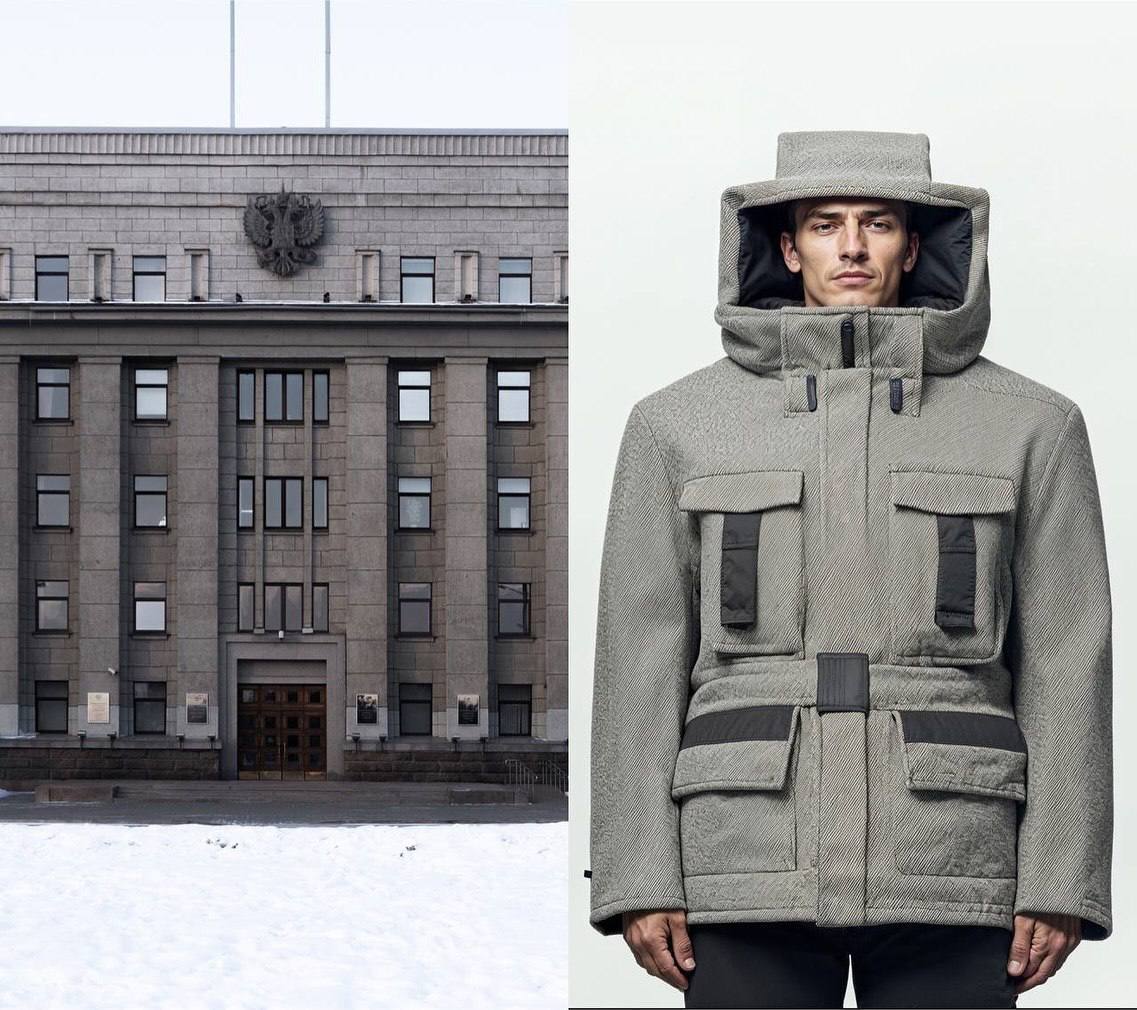 🐴 носимые особняки 

Пуховики в стиле иркутских популярных зданий создала нейросеть по запросу дизайнера Сергея Тарасова