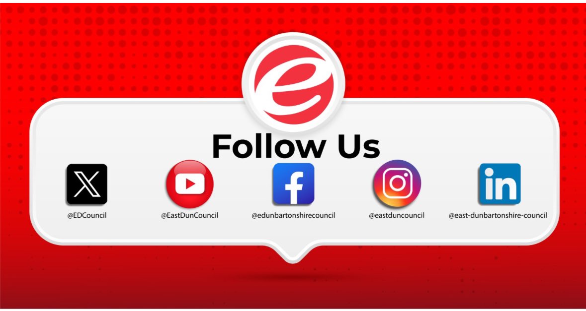 Follow East Dunbartonshire Council on these platforms…