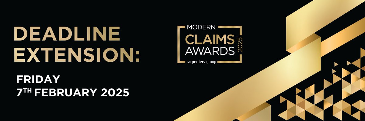 Modern Insurance Magazine (@modinsurancemag) on Twitter photo Attention all industry experts! 📢
You asked, and we delivered! The deadline for submitting your entries to the #ModernClaimsAwards25 has been EXTENDED to Friday, February 7th! Don't miss this chance! 🚀✨
Submit your entries over to millie@charltongrant.co.uk Attention all industry experts! 📢
You asked, and we delivered! The deadline for submitting your entries to the #ModernClaimsAwards25 has been EXTENDED to Friday, February 7th! Don't miss this chance! 🚀✨
Submit your entries over to millie@charltongrant.co.uk