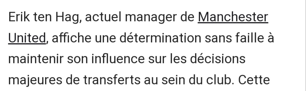 Mest621's tweet photo. @DDF750 @UtdFlo_ @antoine11atl Tiens lis le, j'espère  que tu as appris  à lire, c'est pas compliqué. Plein de source a confirmer  le pouvoir qu'avait ETH sur le recrutement. https://t.co/jadVuu6n69