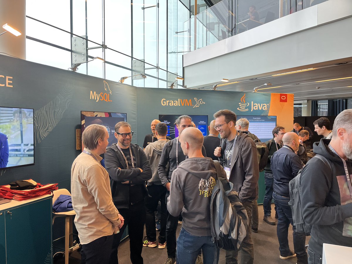 At #JFOKUS and did not yet grab your swag from <a href="/graalvm/">GraalVM</a> <a href="/MySQL/">MySQL</a> <a href="/oracleace/">Oracle ACE Program</a> or <a href="/java/">Java</a> ? Find us on the exhibition floor! #jfokus2025