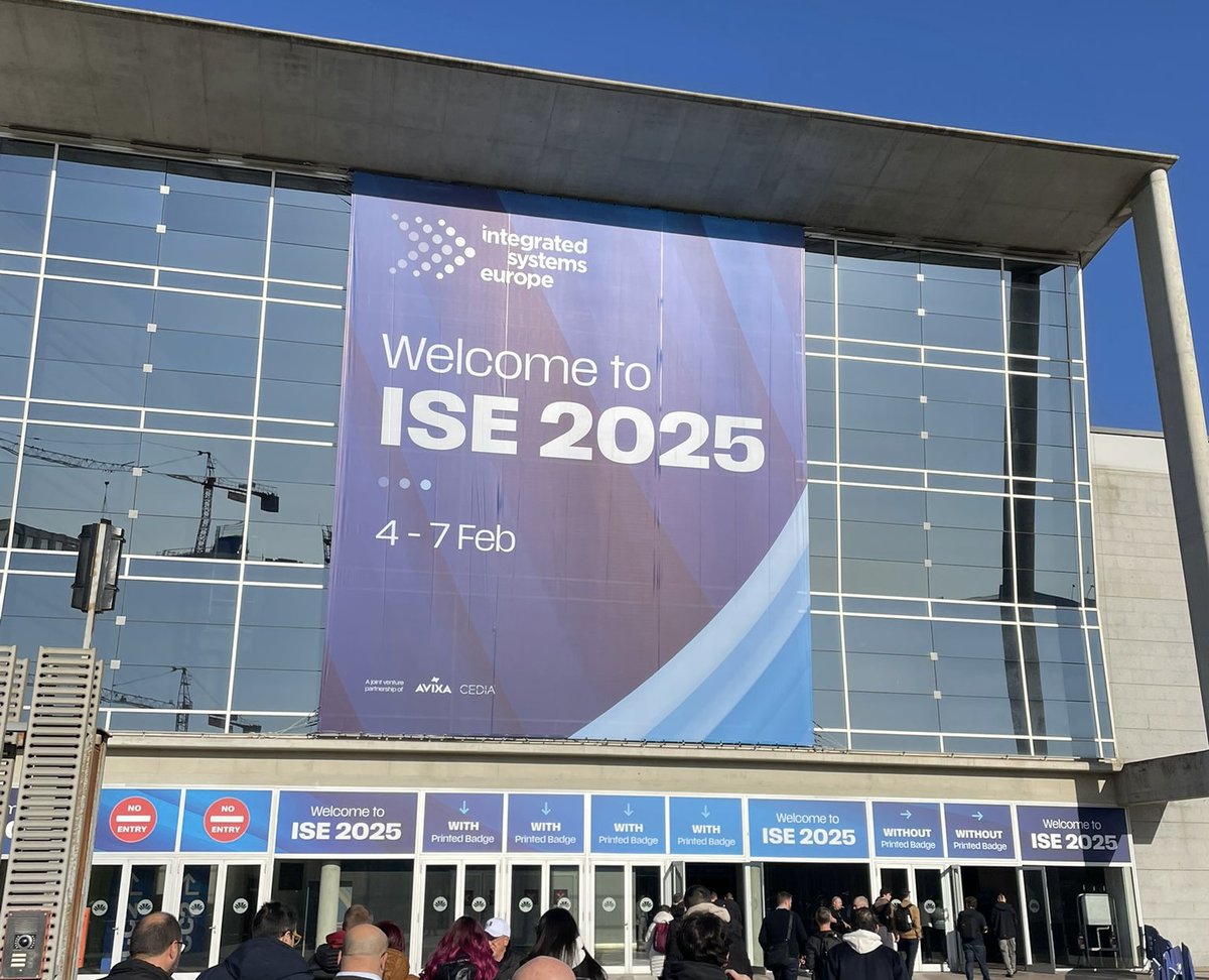 Beautiful blue skies in #Barcelona for day 1 of #ISE2025.  

Watch this space for updates from our team on the latest state-of-the-art #tech on show.   

#AV #ISE