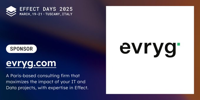 Effect Days sponsor banner for evryg