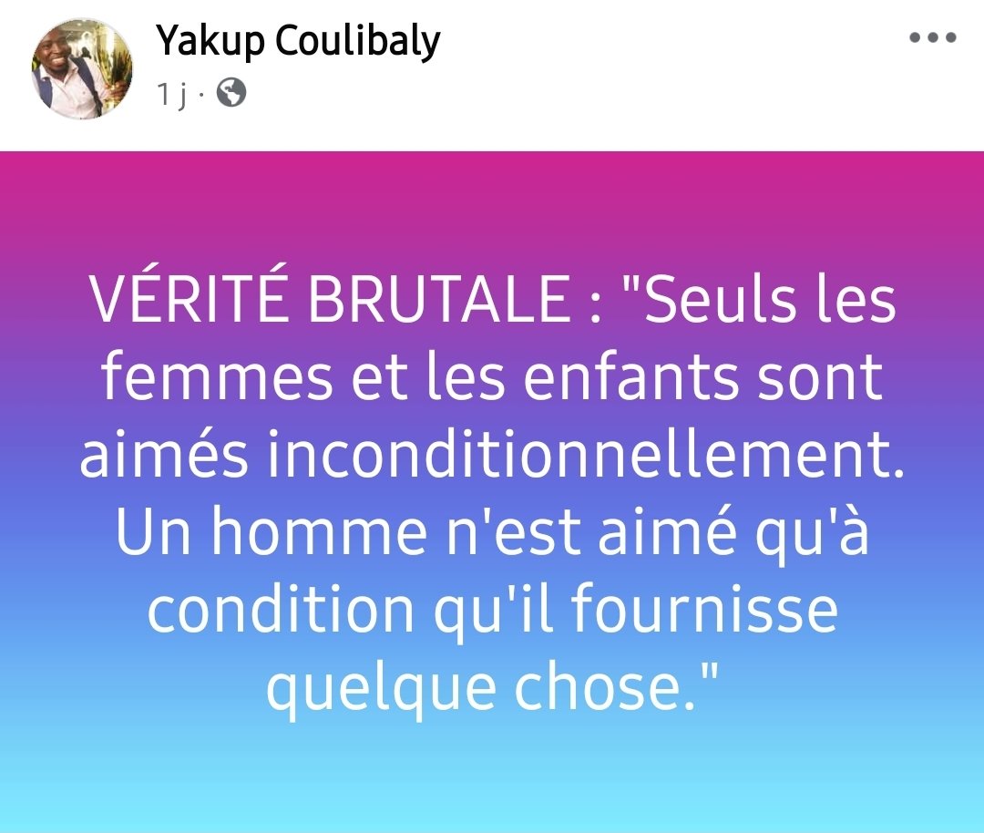 LucaVaran's tweet photo. Quand un homme n'est rien ,personne ne l'aime, personne ne le respecte mais quant il est quelqu'un il est aimé de tous ! https://t.co/UM9lGk6tVE
