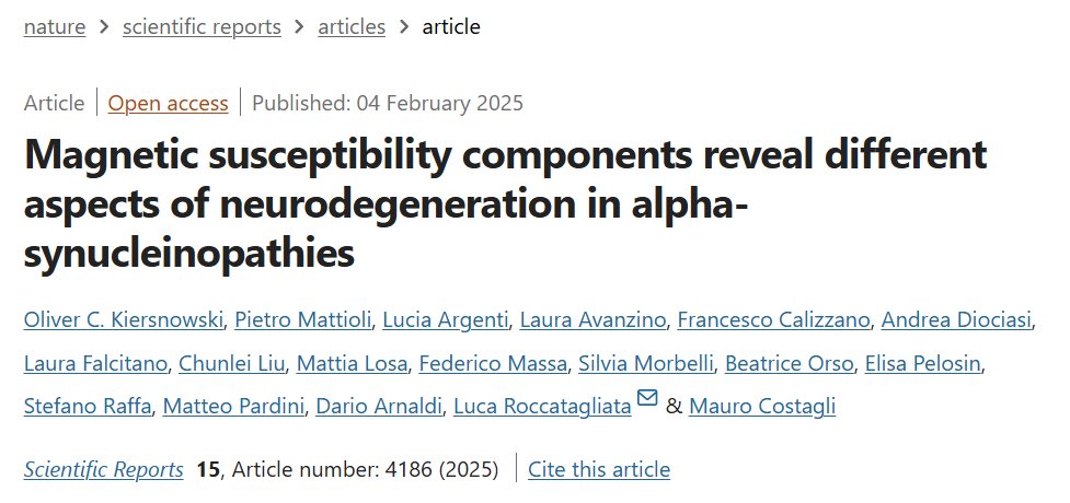 MagneticMauro's tweet photo. Our most recent study has been published online today: 
https://t.co/l9ibWIrAXK
#MRI #QSM / @UniGenova @SanMartino_Ge https://t.co/tDA73CE2Rb