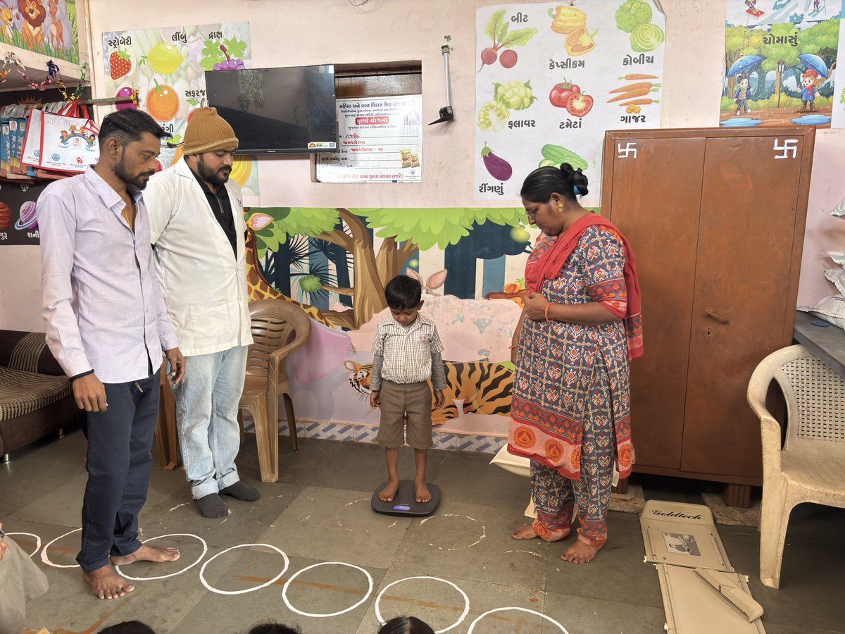 આજરોજ રાજકોટ જિલ્લાના જામકંડોરણા ઘટકમાં  RBSK ટીમ સાથે રહી વજન ઉંચાઈનું ક્રોસ વેરિફિકેશન કરેલ છે
<a href="/Icds_Rjkt_Rural/">ICDS RAJKOT (RURAL)</a> <a href="/DDORAJKOT1/">District Panchayat Rajkot</a> <a href="/WCDGujarat/">Women & Child Development, Govt of Gujarat</a> <a href="/Icds_Rjkt_Rural/">ICDS RAJKOT (RURAL)</a> <a href="/sonalzala81/">Vala Sonal</a>