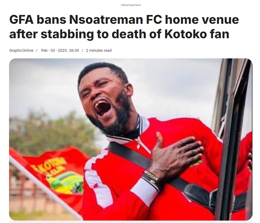 careunitgh's tweet photo. A life was lost at the Asante Kotoko vs. Nsoatreman FC match. What if someone nearby knew first aid?
First aid skills can mean the difference between life and death.
It’s time to make first aid training a priority! #FirstAid
🔽 How prepared are you in an emergency? Reply below! https://t.co/DHo5lk6YDO