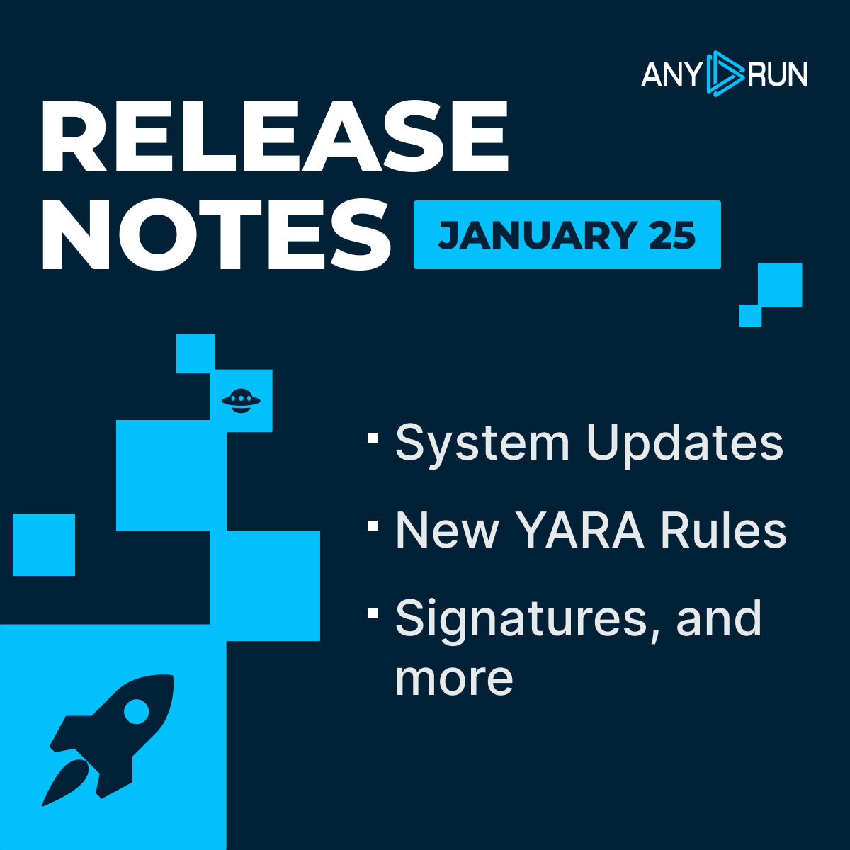anyrun_app's tweet image. 🚀 5,578 new Suricata rules, #YARA coverage for new #malware families, and extended #APT detection

Check out all of #ANYRUN's updates in January
🔗 any.run/cybersecurity-…