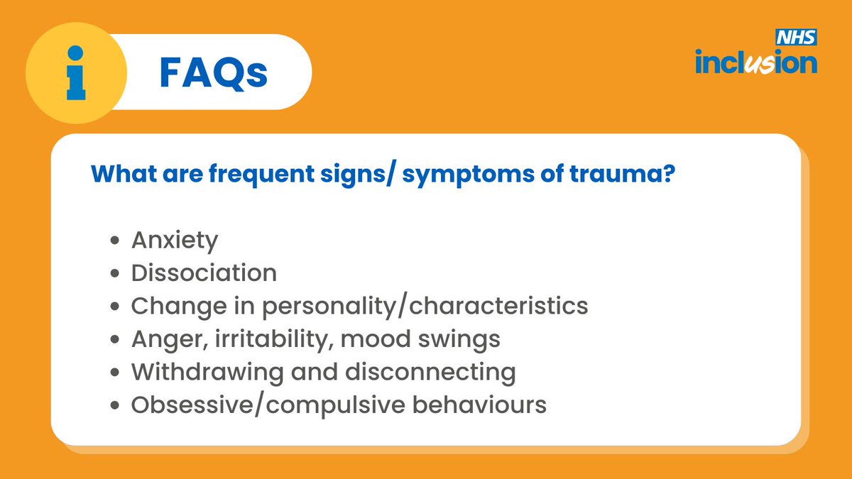 It's #TraumaInformedTuesday, and today we're answering some frequently asked questions about trauma-informed care.

Take a look at our images below to find out more!