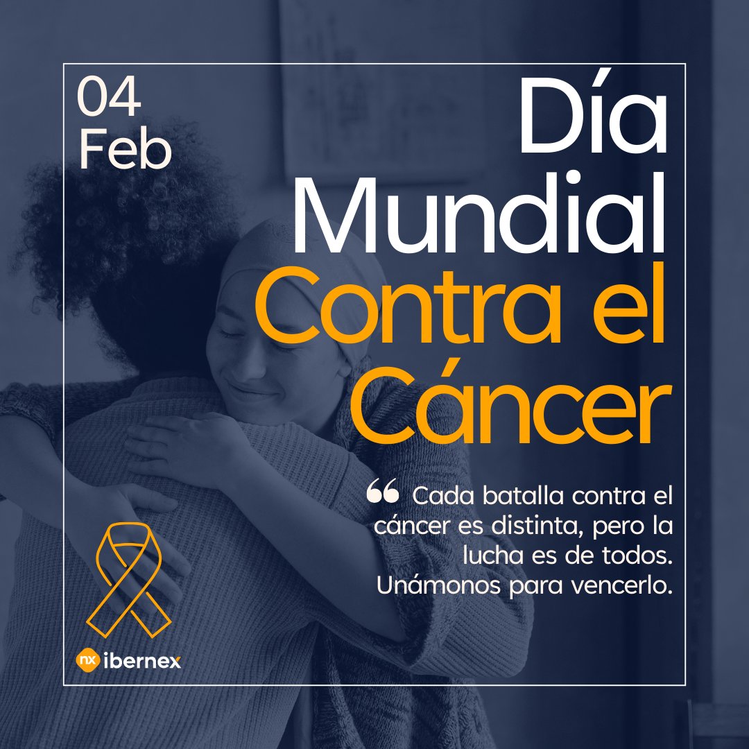 💪 Hoy celebramos el Día Mundial Contra el Cáncer Desde Ibernex, seguiremos trabajando para aportar nuestro granito de arena con tecnología que ayude a los pacientes a tener una mejor calidad de vida. 

¡Mucho ánimo a todas las personas y familiares que están en esta lucha! 💪