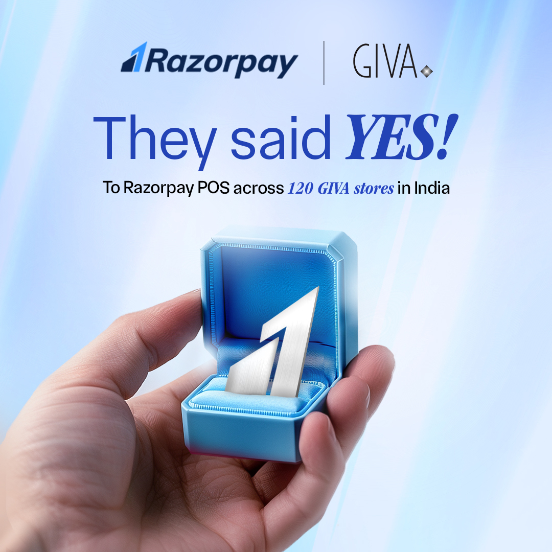 It's official ✨

120 GIVA stores now powered by Razorpay POS 🤝

#Razorpay #GIVA