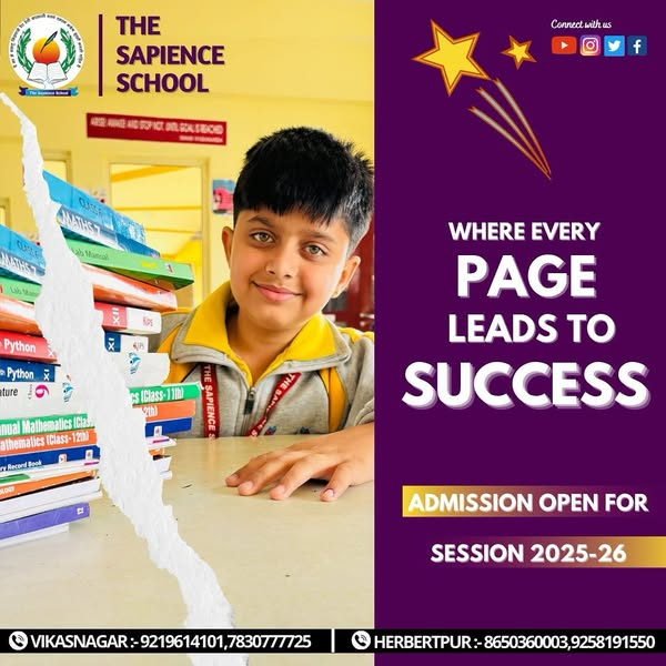 sapience_school's tweet photo. Your Dreams ,
Child’s Need ,
Our Efforts.
Enrol your child now .
#sapienceschool #bestacademics #bestresult #schoolofexcellence. https://t.co/O6bxDnxaxR