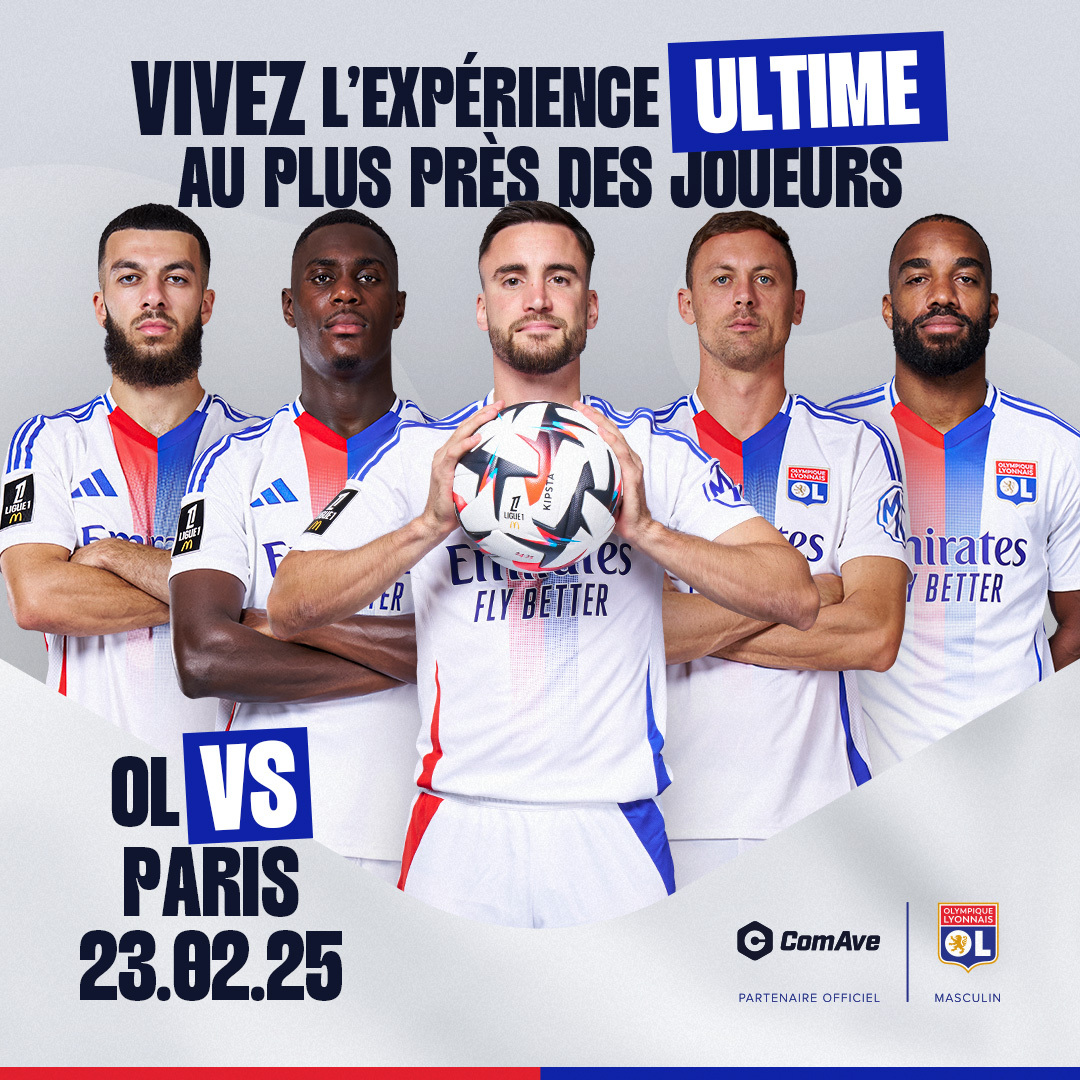 ComAve_Official's tweet photo. Gagnez une rencontre exclusive avec les joueurs de l’Olympique Lyonnais après le match contre Paris ! 🏟️✨

Rencontrez vos idoles et vivez un moment inoubliable au Groupama Stadium.

👉 Comment participer :
>Suivez @ComAve_Official 
>Likez cette publication
>Taguez un ami en commentaire
>Partagez cette publication

🎯 Le tirage au sort se termine le 13 février 2025 à 09h00 CET, et les gagnants seront annoncés le même jour.
Les frais de voyage ne sont pas couverts. Conditions générales appliquées.

📍 Groupama Stadium

⚡ Ne manquez pas cette incroyable opportunité ! Bonne chance ! 🔴🔵
#WhereFansWin #ComAve #OL #teamOL #OLPSG #olympiquelyonnais #allezlesgones @OL 
⚠️ Les gagnants seront contactés uniquement par le compte officiel de ComAve.
⚠️ Vous devez être joignable entre 09h00 et 17h00.