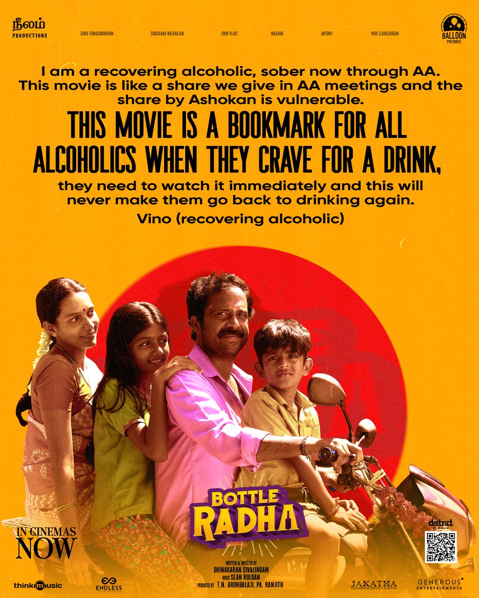 Neelam Productions (@officialneelam) on Twitter photo Will never make alcoholics go back to drinking 🤍
#BottleRadhaRunningSuccessfully
linktr.ee/bottleradha
<a href="/beemji/">pa.ranjith</a> <a href="/balloonpicturez/">@balloonpictures2021</a> #ArunBalaji @generous_tweet <a href="/Dhinakaranyoji/">Dhinakaran Sivalingam</a> <a href="/gurusoms/">Guru Somasundaram</a> <a href="/sanchana_n/">Sanchana natarajan</a> <a href="/actorjohnvijay/">John Vijay</a> #Maaran #Antony <a href="/PariElavazaghan/">Pari Elavazhagan</a> #NandhakumarArumugam Will never make alcoholics go back to drinking 🤍
#BottleRadhaRunningSuccessfully
linktr.ee/bottleradha
<a href="/beemji/">pa.ranjith</a> <a href="/balloonpicturez/">@balloonpictures2021</a> #ArunBalaji @generous_tweet <a href="/Dhinakaranyoji/">Dhinakaran Sivalingam</a> <a href="/gurusoms/">Guru Somasundaram</a> <a href="/sanchana_n/">Sanchana natarajan</a> <a href="/actorjohnvijay/">John Vijay</a> #Maaran #Antony <a href="/PariElavazaghan/">Pari Elavazhagan</a> #NandhakumarArumugam