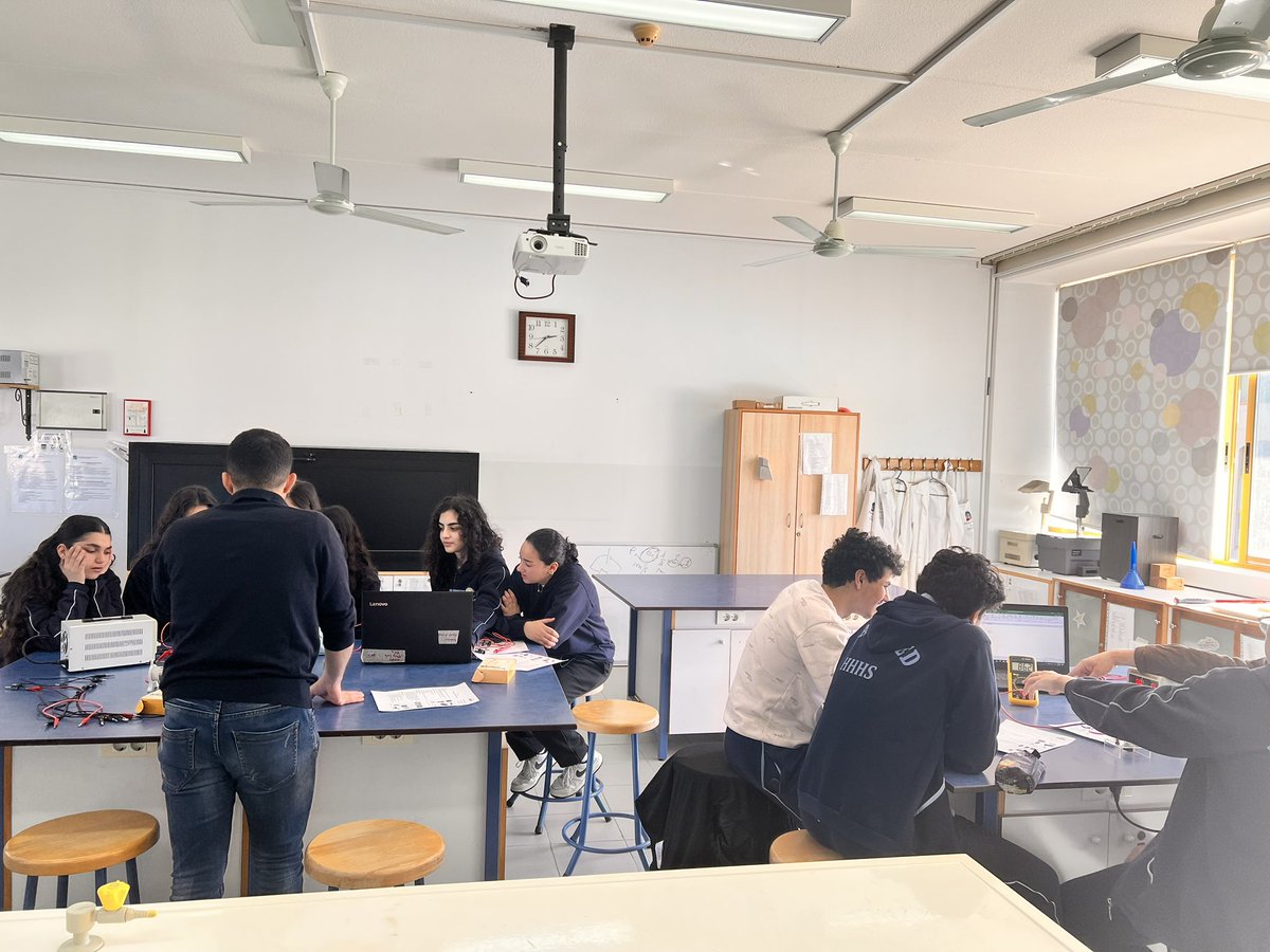 Dania Saad (@daniasaadmakhh1) on Twitter photo Grade 11 students with Mr. Etienne conducted Ohm’s Law experiment (the voltage at the terminals of a generator). They then analyzed their data by plotting a graph! #OhmsLaw #PhysicsLab <a href="/Hhhsinfo/">Houssam Hariri HS</a> <a href="/dina_jradi/">Dina Jradi</a> <a href="/ea_rania/">Rania El Abbassi</a> Grade 11 students with Mr. Etienne conducted Ohm’s Law experiment (the voltage at the terminals of a generator). They then analyzed their data by plotting a graph! #OhmsLaw #PhysicsLab <a href="/Hhhsinfo/">Houssam Hariri HS</a> <a href="/dina_jradi/">Dina Jradi</a> <a href="/ea_rania/">Rania El Abbassi</a>