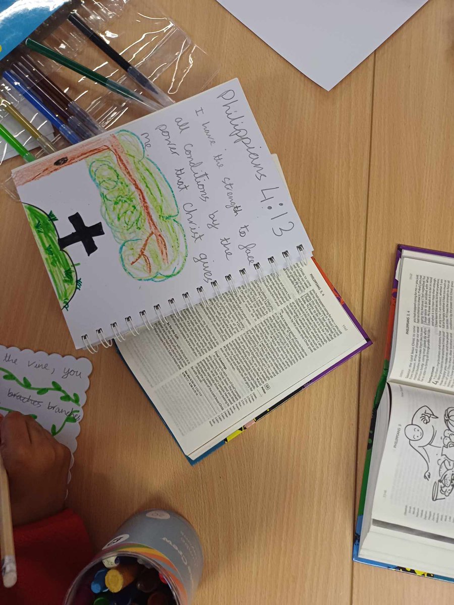 Laura Tebay MDGF Deanery Enabler for Oldham/Ashton (@mandiogf_oade) on Twitter photo Last week in Arty Annies <a href="/StAnnesRoyton/">St Anne's Royton</a> we explored the Collective Worship theme of the week, perseverance. We talked about personal challenges we might face, created art work around Philippians 4:13 and prayed for each other. The gang then made the staff team care cards. Last week in Arty Annies <a href="/StAnnesRoyton/">St Anne's Royton</a> we explored the Collective Worship theme of the week, perseverance. We talked about personal challenges we might face, created art work around Philippians 4:13 and prayed for each other. The gang then made the staff team care cards.