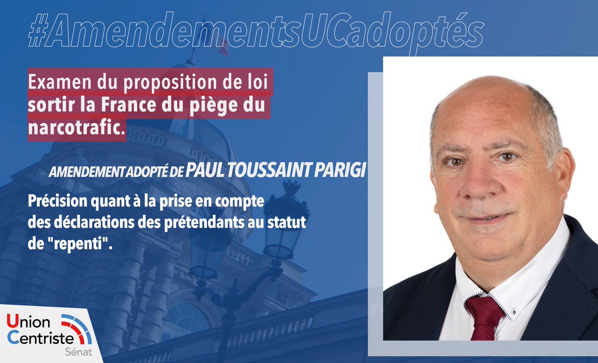Sénateurs Centristes (@uc_senat) on Twitter photo #AmendementsUCadoptés
🔴 Examen de la proposition de loi sortir la France du piège du narcotrafic
✅ 2 amendements de <a href="/PauluParigi/">Paulu Santu Parigi</a> adoptés
En savoir plus :
👉 senat.fr/amendements/20…
👉 senat.fr/amendements/20… #AmendementsUCadoptés
🔴 Examen de la proposition de loi sortir la France du piège du narcotrafic
✅ 2 amendements de <a href="/PauluParigi/">Paulu Santu Parigi</a> adoptés
En savoir plus :
👉 senat.fr/amendements/20…
👉 senat.fr/amendements/20…