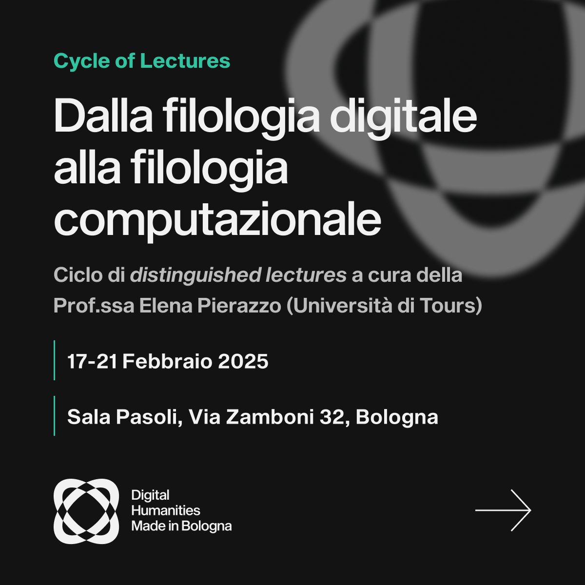 BoldhUnibo's tweet photo. Un ciclo di lezioni per esplorare sfide e implicazioni della nuova rivoluzione #AI nella #FilologiaDigitale: dall'inquadramento storico e metodologico all'analisi delle nuove technologie e dei recenti sviluppi.
#BolDH #DigitalPhilology #ComputationalPhilology https://t.co/0FSfyGXKnh
