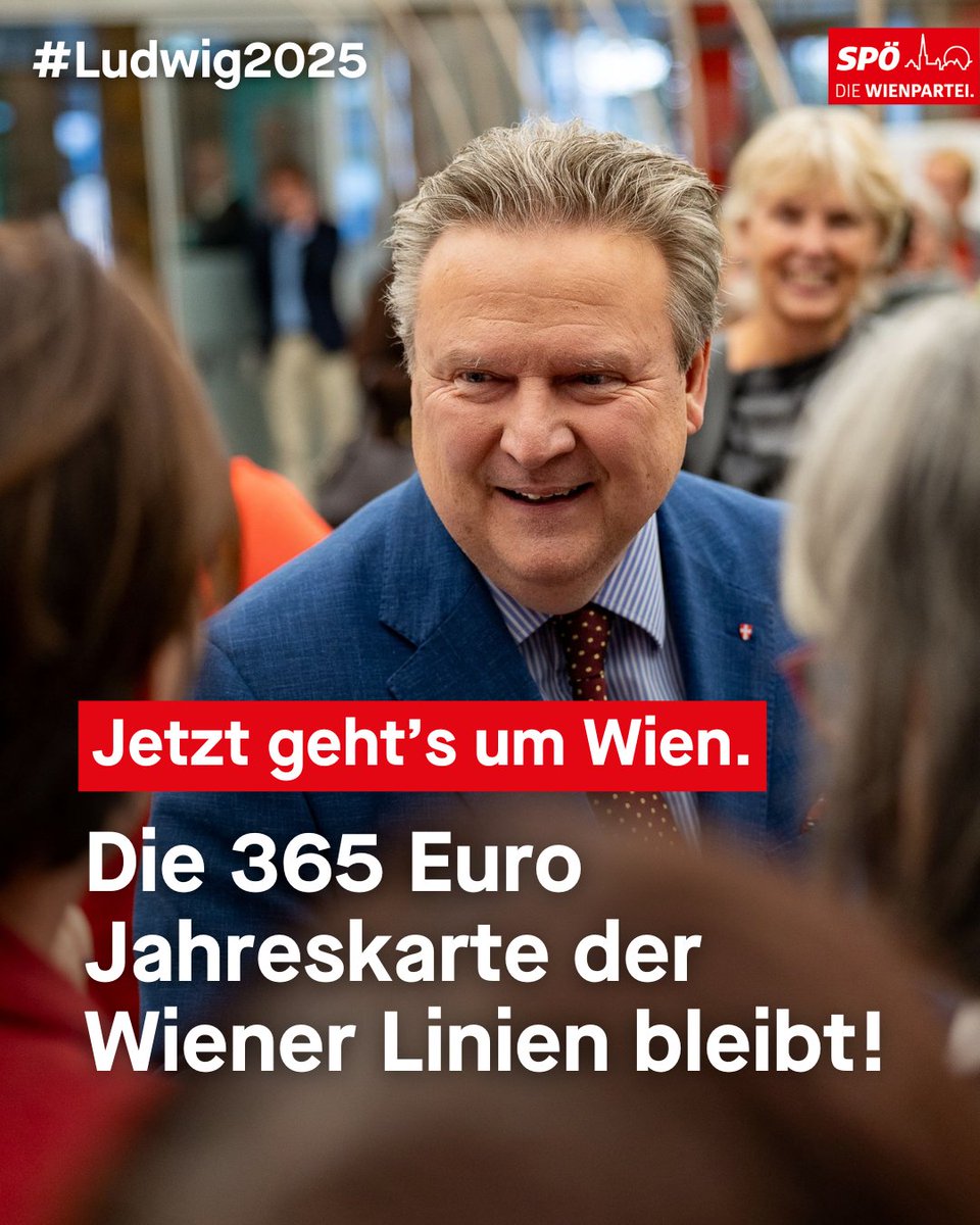 Nicht nur aus ökologischen, sondern auch aus sozialen Gründen: Die 365€ Jahreskarte der Wiener Linien bleibt, verkündet <a href="/BgmLudwig/">Michael Ludwig</a>. In Zeiten, in denen die Haushalte von der Teuerung stark belastet sind, setzen wir in Wien ein Zeichen für günstiges Öffi-Fahren um 1 Euro pro Tag!