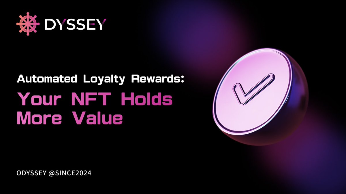 🔄 With ODYSSEY, every trip rewards you! Through our automated loyalty system, NFT holders unlock more exclusive benefits based on travel frequency. 🎟 
#AutomatedRewards #NFTTravel #Web3Loyalty