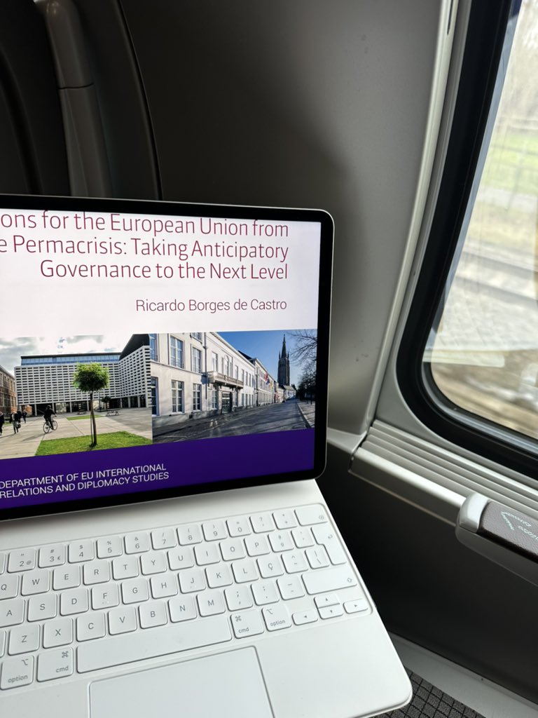 Ricardo Borges de Castro 🇺🇦 🟧 (@ricbdc) on Twitter photo On my way to Bruges to speak at launch event of “Future-Proofing Policies: How Foresight Shapes European Union Governance” recently published with the European Law Journal <a href="/EURLAWJ/">European Law Journal</a> & present my own paper with <a href="/collegeofeurope/">College of Europe</a> on EU Anticipatory Governance: coleurope.eu/sites/default/… On my way to Bruges to speak at launch event of “Future-Proofing Policies: How Foresight Shapes European Union Governance” recently published with the European Law Journal <a href="/EURLAWJ/">European Law Journal</a> & present my own paper with <a href="/collegeofeurope/">College of Europe</a> on EU Anticipatory Governance: coleurope.eu/sites/default/…