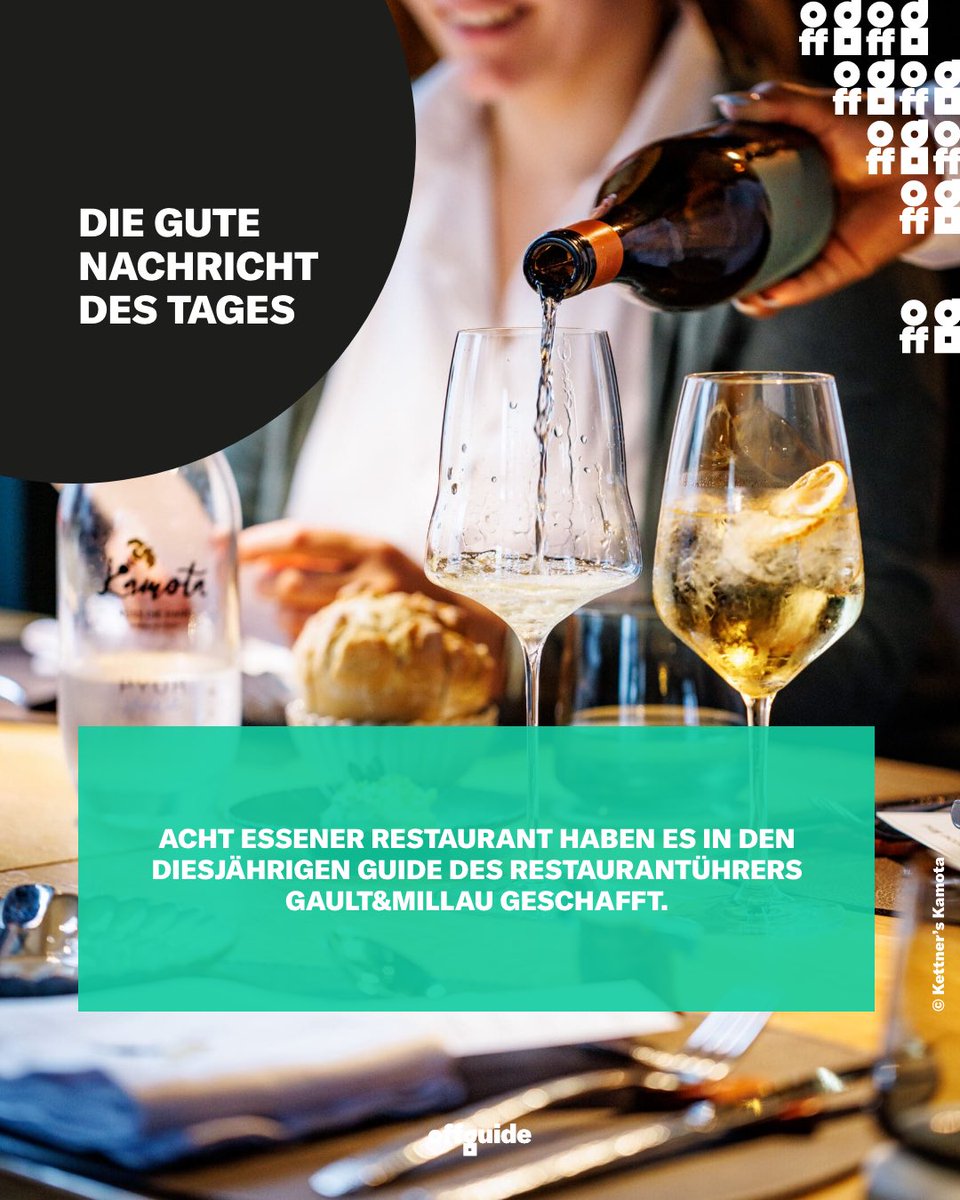 offguide's tweet image. Küche auf höchstem Niveau gibt's in Essen laut @gaultmillau zahlreich – Acht Essener Restaurants können sich 2025 mit Hauben schmücken, zwei sind ganz neu dabei. Welche Essener Restaurants haben eurer Meinung nach eine Auszeichnung verdient?
#foodnews #essenruhr #offguide