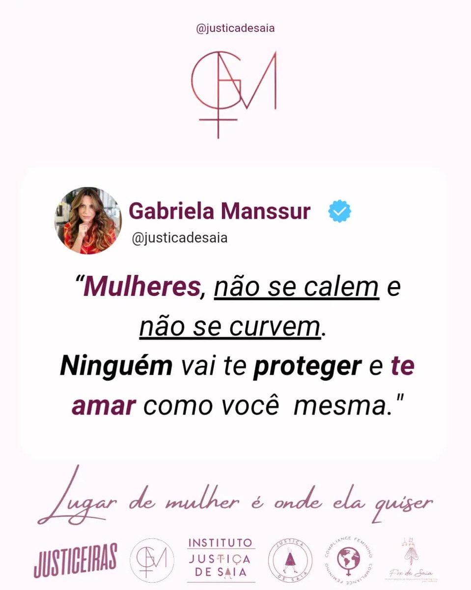 Que cada palavra seja um eco de resistência, cada passo uma afirmação de força. 
Nossa voz é a arma que ninguém pode silenciar, e nossa postura, o reflexo de uma alma que não se dobra. 
O mundo pode tentar, mas nada supera o poder de uma mulher que se protege, se ama e se levanta