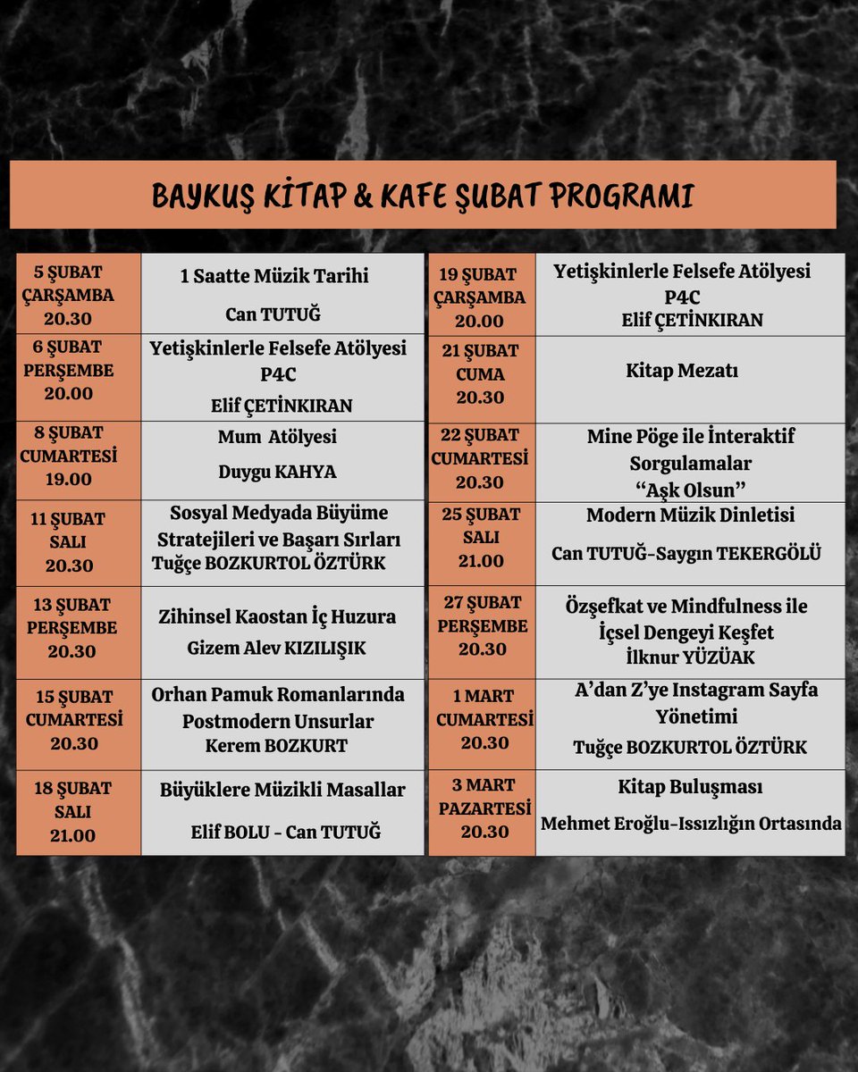 Dolu dolu bir Şubat