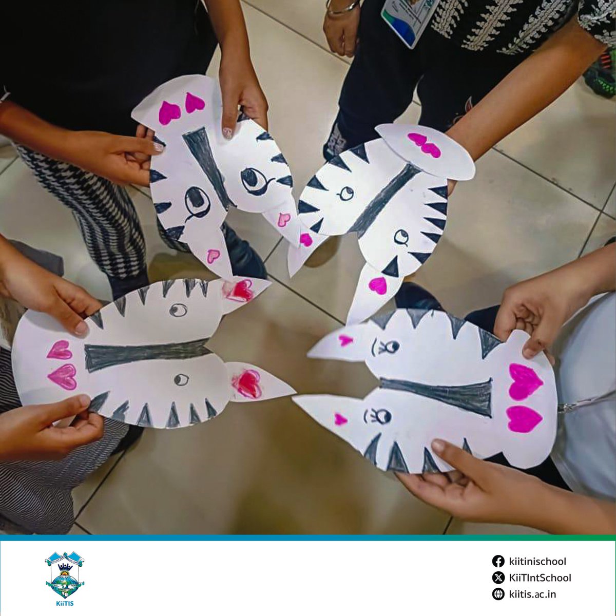 KiiTIntSchool's tweet photo. With creative masks, drawings, and lively discussions, they walked away with a deeper love for wildlife and unforgettable memories.

#ZebraDay #activityforkids #drawing #creativemasks #KiiTIS #joy #creativitymatters #education #memories https://t.co/FOKoJm3cbV