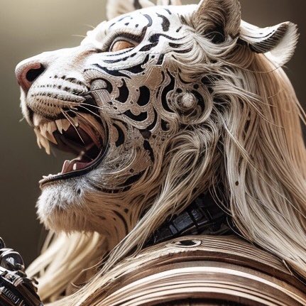 tokyosharakusai's tweet photo. 2025/02/04の #未来彫刻

#AI四神 #AI白虎
#Baihu / #White_Tiger

西方の守護神
Guardian deity of the West

#現代美術 #AIart #AI画像生成
#木の彫刻 #wood_carving https://t.co/EyS8Z6YzgO